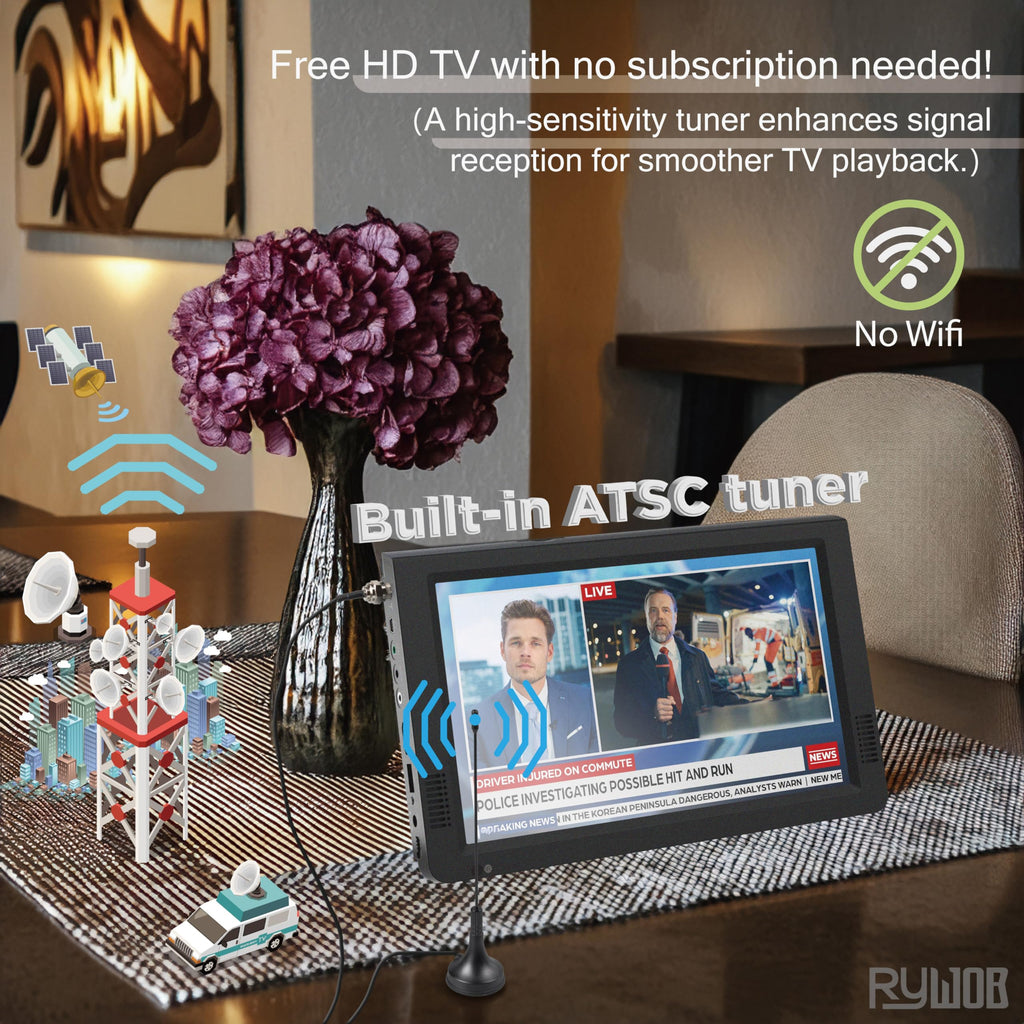 Portable Digital TV with Antenna F4783