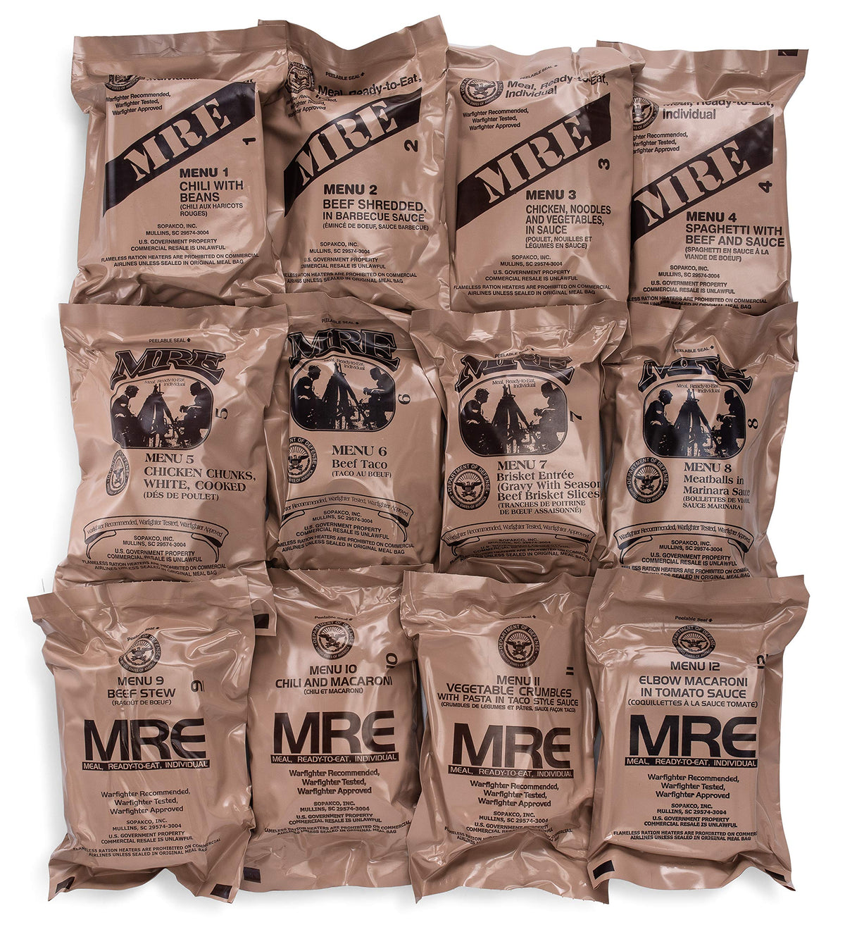 24ct MRE Meals Ready to Eat S314333
